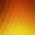 Golden - brown background of triangles. mosaic background. eps 10 Royalty Free Stock Photo