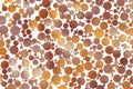 Golden and brown dots on a white background - perfect for cool wallpapers