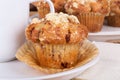 Golden Brown Muffin Closeup Royalty Free Stock Photo