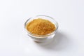 Golden brown raw cane sugar Royalty Free Stock Photo