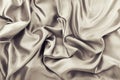 Golden brown rumple satin fabric