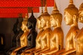 The Golden Buddha is beautiful that Buddhists worship