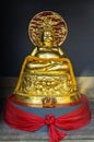 Golden buddha at at canton chinese Shrine temple Royalty Free Stock Photo
