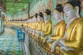 Golden buddha cave at Umin Thonze Pagoda Sagaing Mandalay Mayanmar