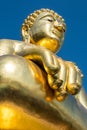 The golden Buddha in Chiang Saen district, Chiangrai. Royalty Free Stock Photo