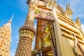 Golden buddha beside in church at wat tham sua Royalty Free Stock Photo