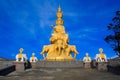 The golden buddha of Emeishan peak.