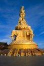 The golden buddha of Emeishan peak.