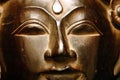 Golden Buddha Face Royalty Free Stock Photo