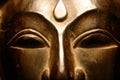 Golden Buddha Face Royalty Free Stock Photo