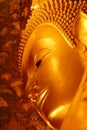 Golden buddha face Royalty Free Stock Photo