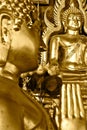 Golden Buddha Figures Royalty Free Stock Photo
