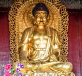 Golden Buddha at the Hall of Prayer for Good Harvest at the Temple of Heaven, Beijing, China, Asia Royalty Free Stock Photo