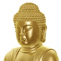 Golden Buddha head