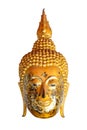 Golden Buddha head Royalty Free Stock Photo