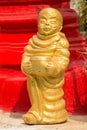 Golden buddha image style at Wat Mai Kham Wan temple, Phichit,Thailand. Royalty Free Stock Photo