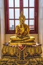 Golden Buddha Loha Prasat Hall Wat Ratchanaddaram Worawihan Bangkok Thailand Royalty Free Stock Photo