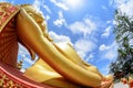 Golden buddha Pha That Luang