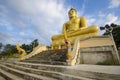 The Golden Buddha at Phu Salao temple, Pakse, Laos. Royalty Free Stock Photo