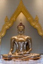 Golden Buddha Sculpture at Wat Traimit Temple in Bangkok, Thaila