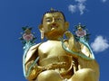 Golden big Buddha in Ladakh, India. Royalty Free Stock Photo