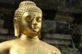 Closeup of Golden Buddha statue Royalty Free Stock Photo