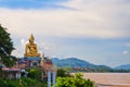 Golden Buddha Statue Against the Sky a Royalty Free Stock Photo