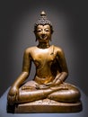 Golden Buddha statue ancient art