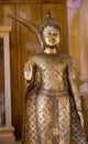 Golden buddha statue with the forbidding hand Royalty Free Stock Photo