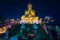 Golden Buddha statue at Golden Triangle, Chiang Rai in Thailand Royalty Free Stock Photo