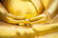 Golden Buddha statue hand