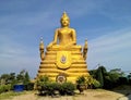 Golden Buddha statue Royalty Free Stock Photo