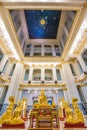 Golden Buddha statue at thai temple church,Sothon Temple