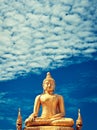 Golden Buddha statue. Thailand. Royalty Free Stock Photo