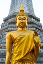 Golden Buddha Statue, Wat Arun Royalty Free Stock Photo
