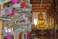 Golden buddha statue in wat suan dok temple, chiang mai, thailan Royalty Free Stock Photo