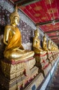 Golden buddha statue in Wat Sutat