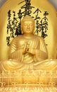 Golden Buddha Statue at World Peace Pagoda Royalty Free Stock Photo