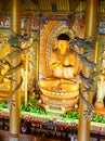 Golden buddha statue at Yakcheonsa Temple, Jeju Island