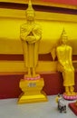 Golden Buddha statues Wat Phra Yai temple Koh Samui Thailand Royalty Free Stock Photo