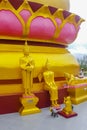 Golden Buddha statues Wat Phra Yai temple Koh Samui Thailand Royalty Free Stock Photo