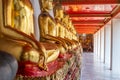 Golden Buddha stature, Phra Kaew temple in bangkok Royalty Free Stock Photo