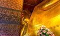 Golden Buddha stature, Phra Kaew temple in bangkok Thailand. Royalty Free Stock Photo