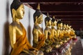 Golden Buddha statute Royalty Free Stock Photo