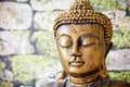 Golden buddha meditation close up Royalty Free Stock Photo