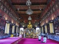 Golden buddha stuatue in Wat Pathum Wanaram Temple