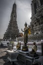 Golden Buddha at Temple of Dawn Royalty Free Stock Photo