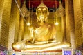 Golden Buddha in the temple Thailand Royalty Free Stock Photo