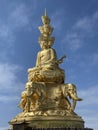 The golden buddha of Emei Mountain, China