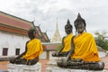 Golden buddha at Wat Phra Borommathat Chaiya